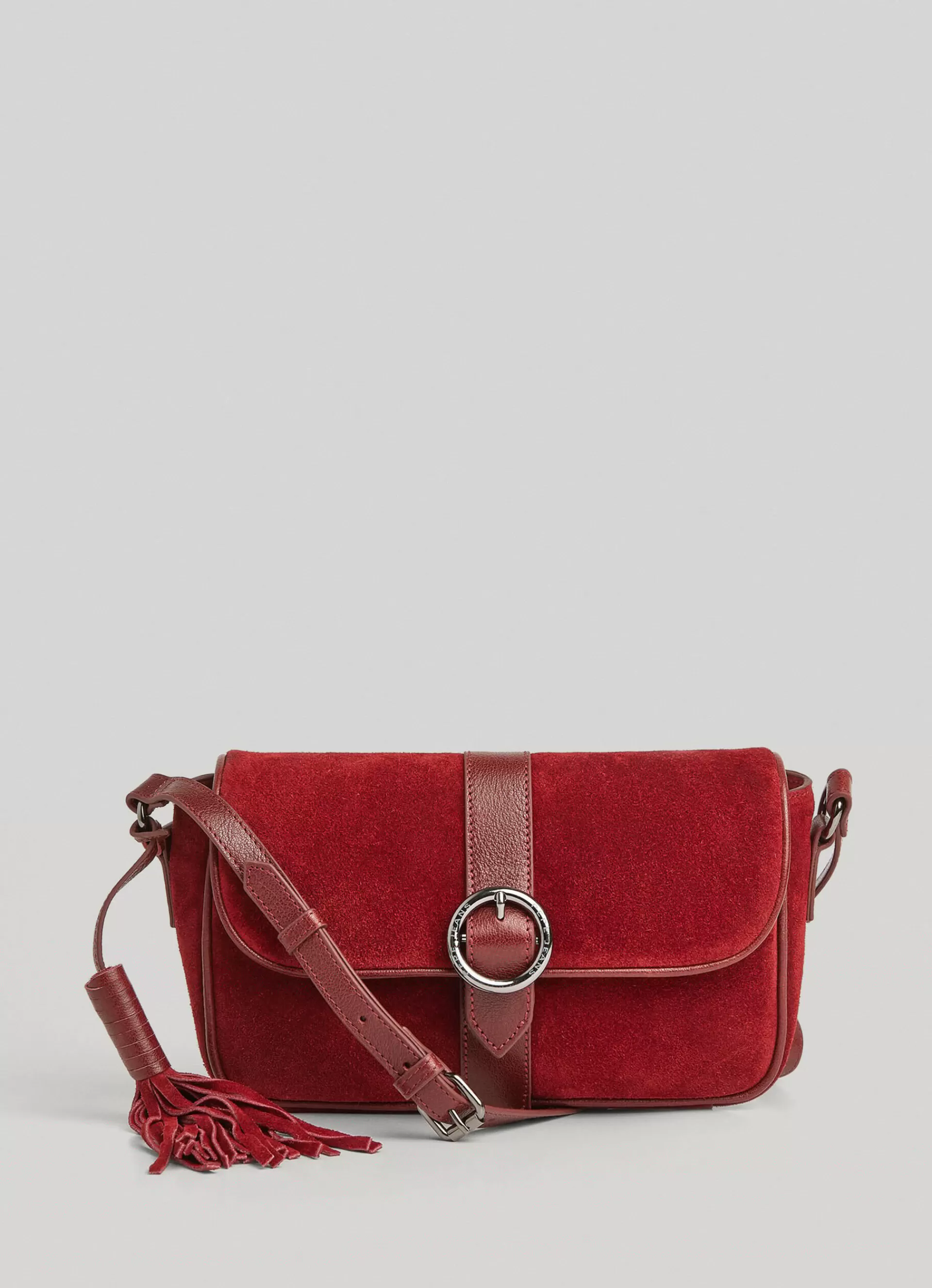 Bags & Backpacks*Women Pepe Jeans SUEDE SHOULDER BAG Burgundy Red