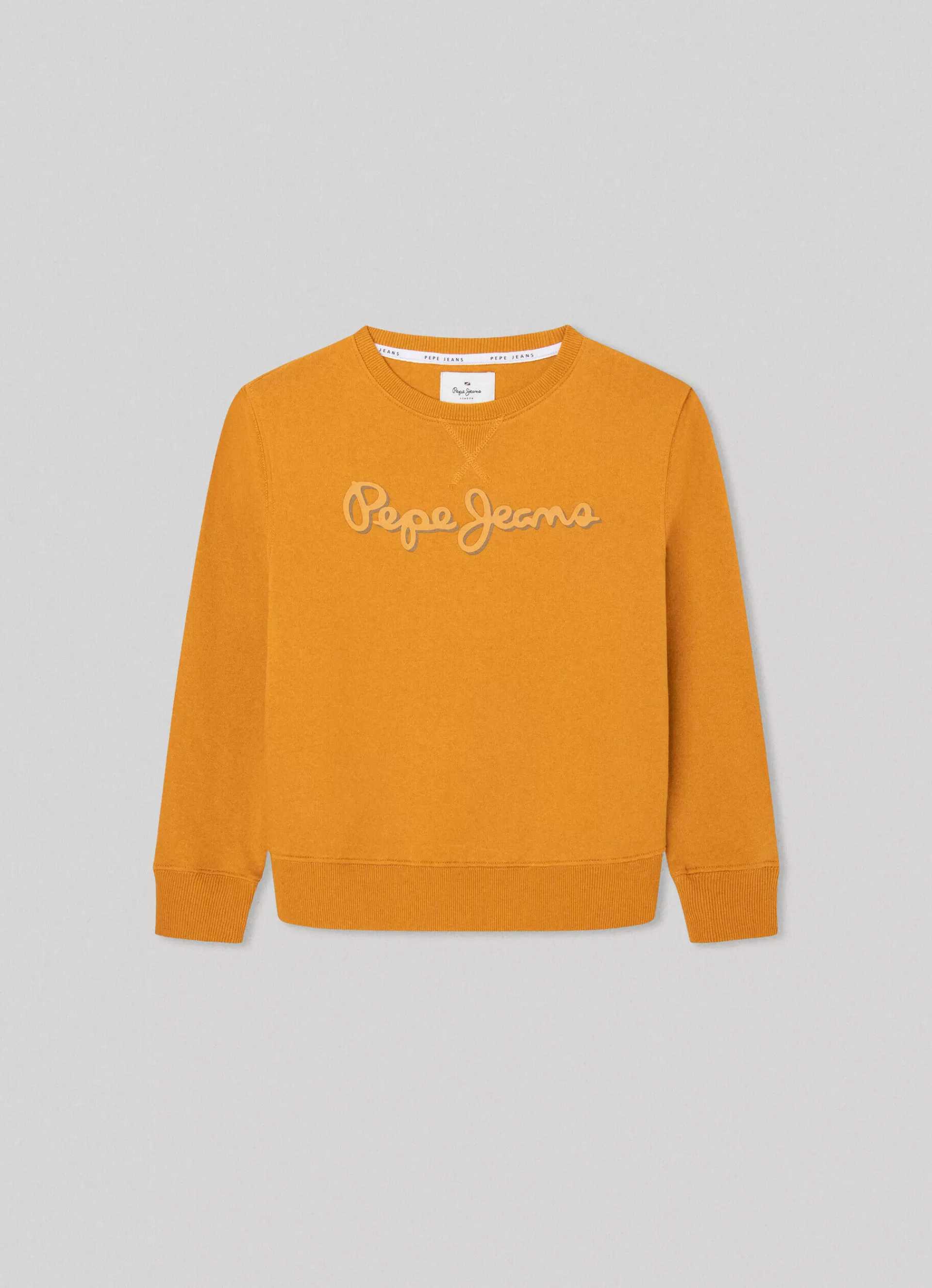 Sweats*KIDS Pepe Jeans SWEATSHIRT WITH 3D-EFFECT LOGO Ochre Yellow