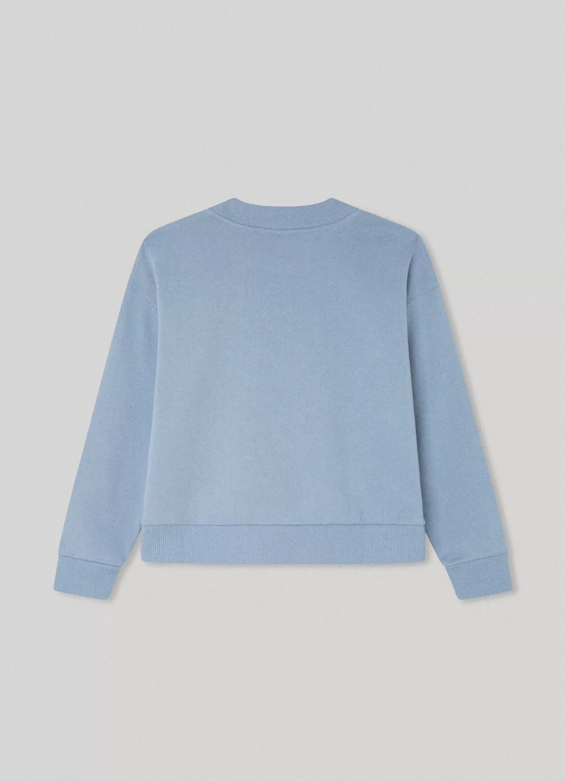 Sweats & Knits*KIDS Pepe Jeans SWEATSHIRT WITH EMBROIDERED LOGO Steel Blue