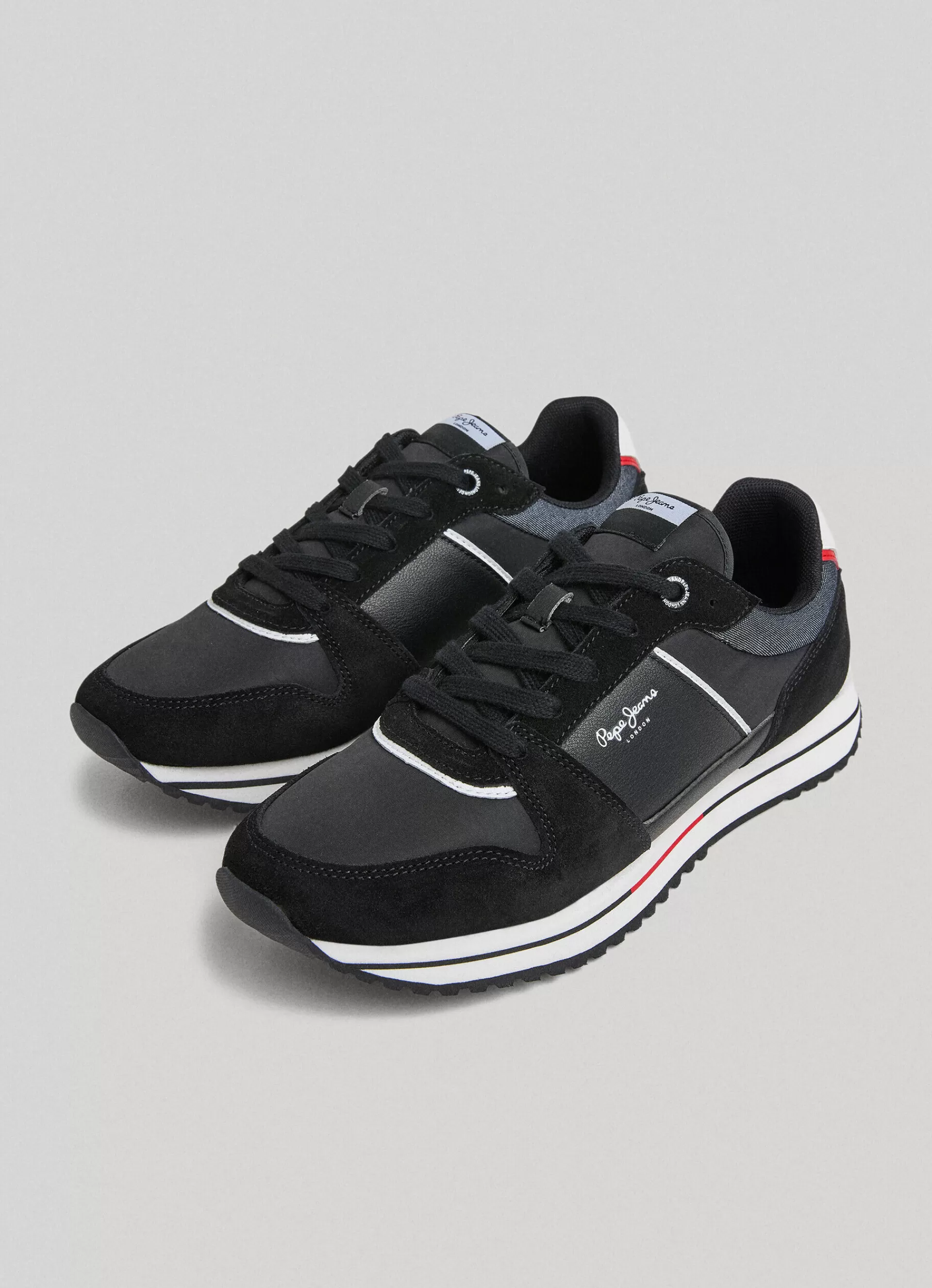 Sneakers*Men Pepe Jeans TOUR BASIC RUNNING SHOES Black