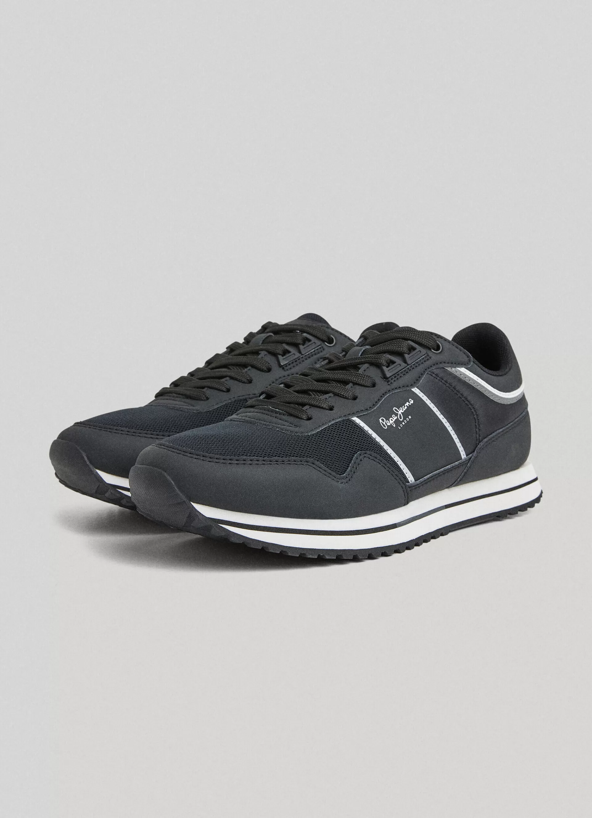 Sneakers*Men Pepe Jeans TOUR CLUB RUNNING SHOES Black