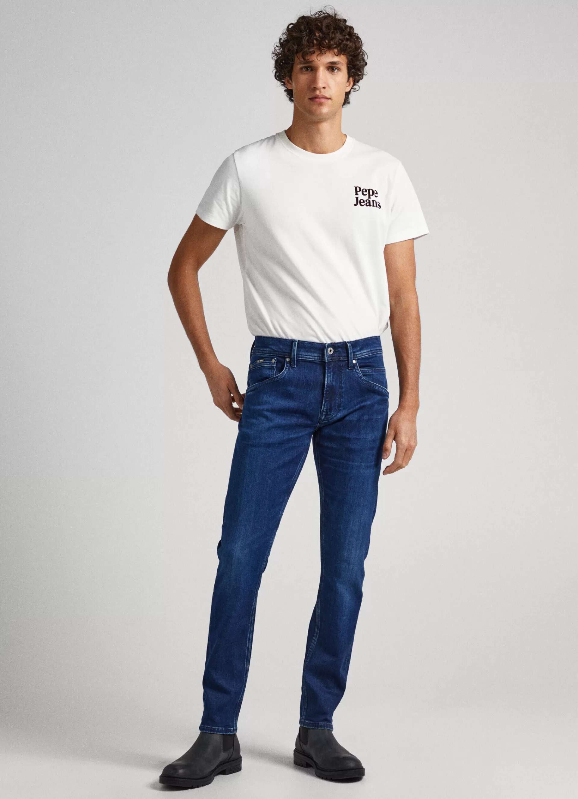 Regular | Straight | Jeans*Men Pepe Jeans TRACK FIT MID-RISE JEANS Denim