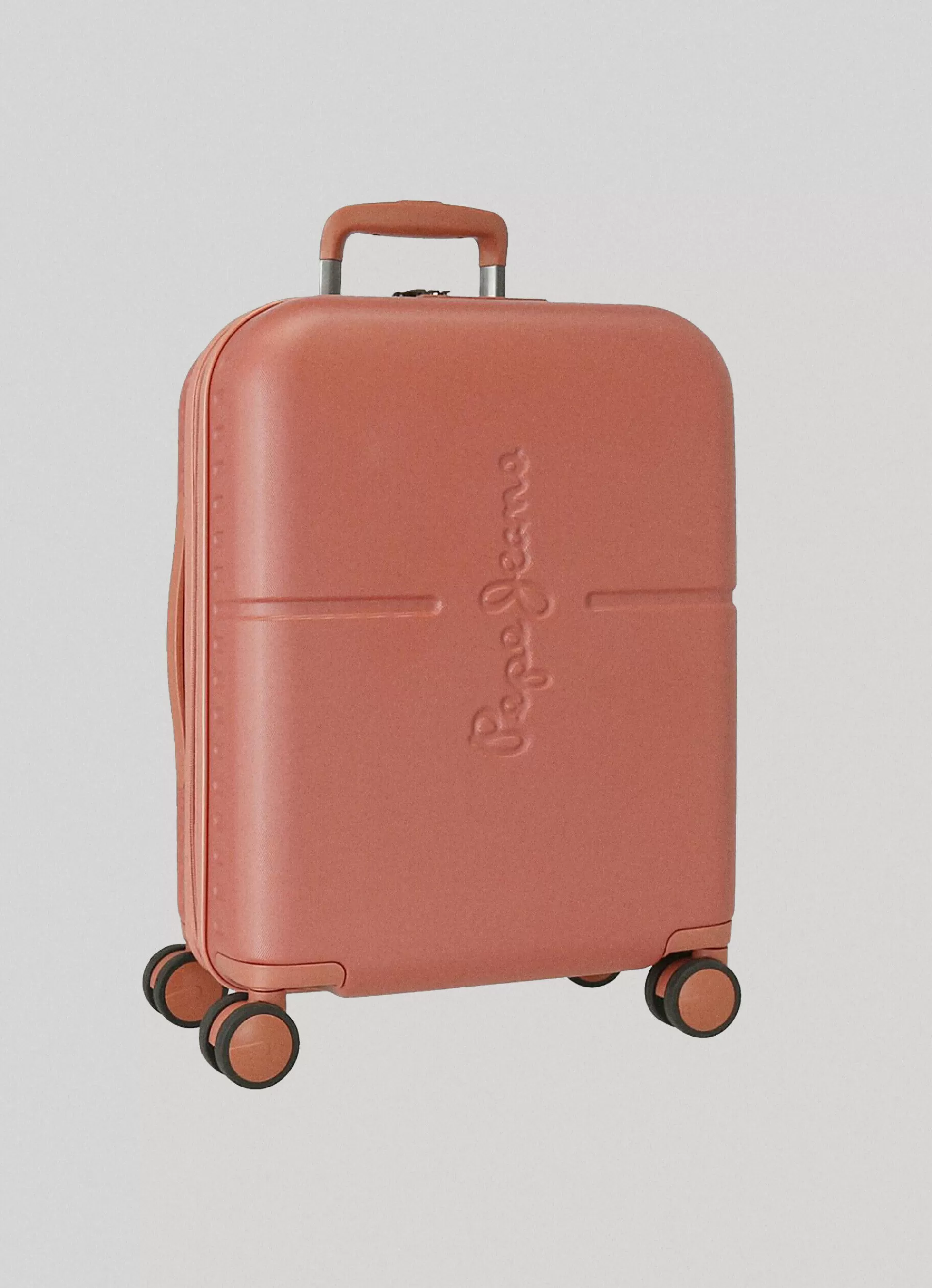 Suitcases*Women | Men Pepe Jeans TROLLEY ABS 55CM. HIGHLIGHT HARD SUITCASE Terracotta Brown