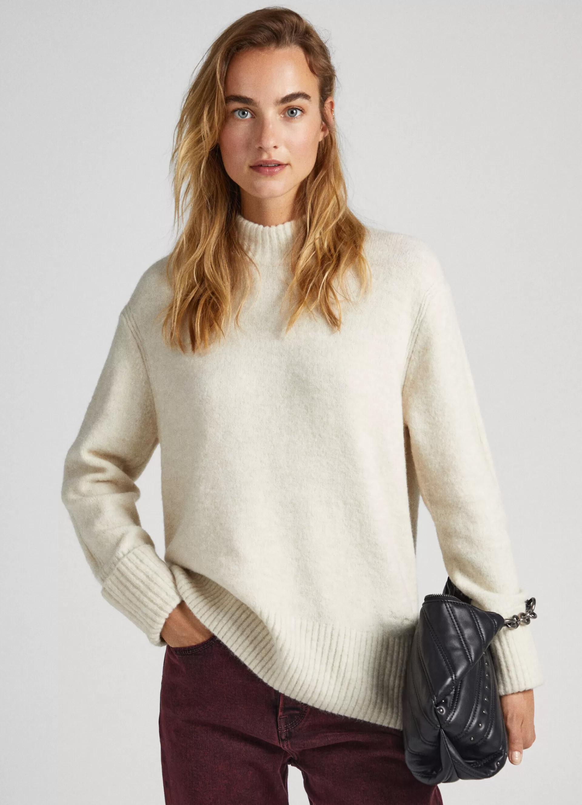 Sweaters & Cardigans | Knitwear*Women Pepe Jeans TURTLENECK JUMPER Ivory White