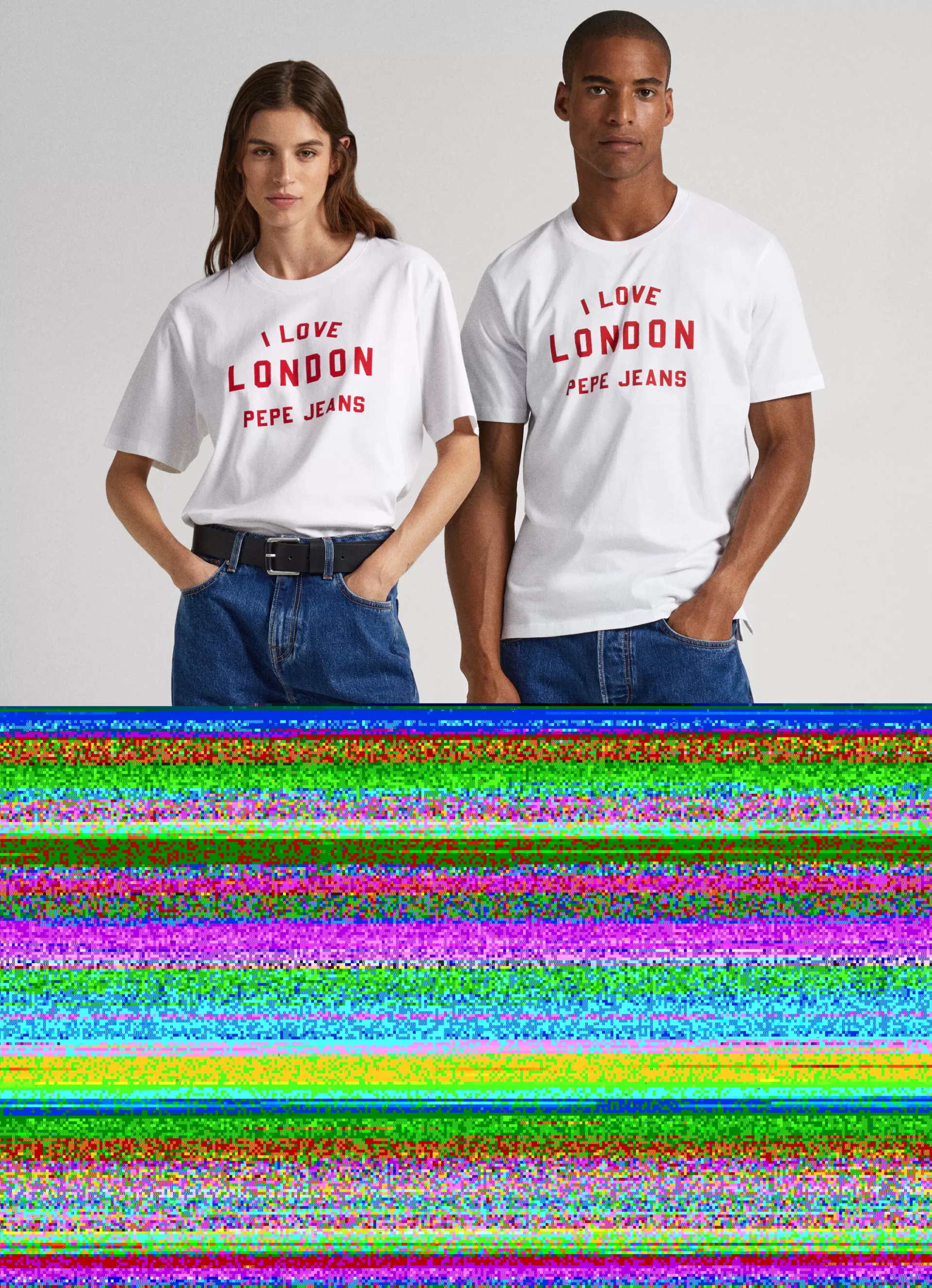 T-shirts*Women | Men Pepe Jeans UNISEX I LOVE LONDON PRINTED T-SHIRT White