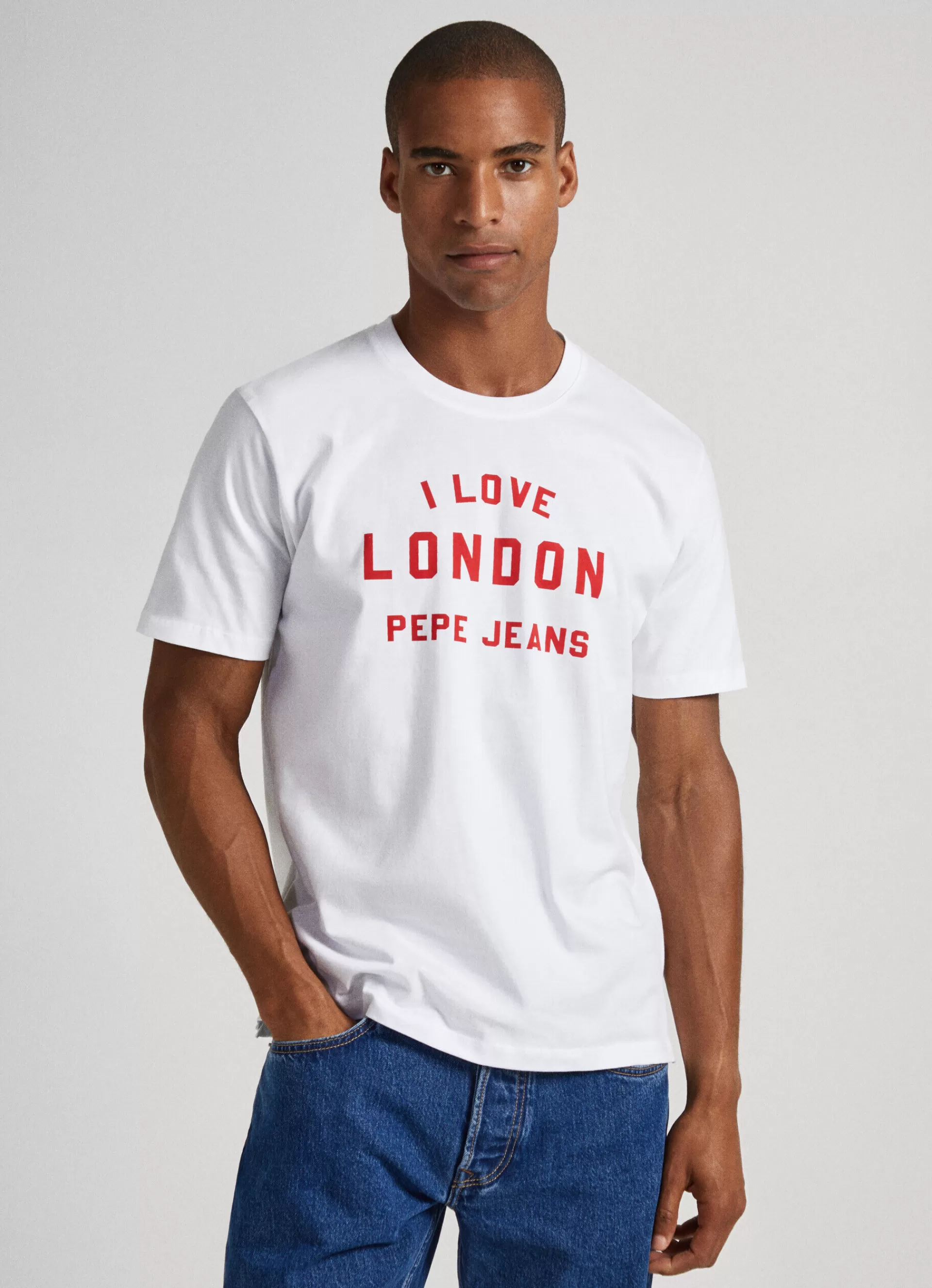 T-shirts*Women | Men Pepe Jeans UNISEX I LOVE LONDON PRINTED T-SHIRT White