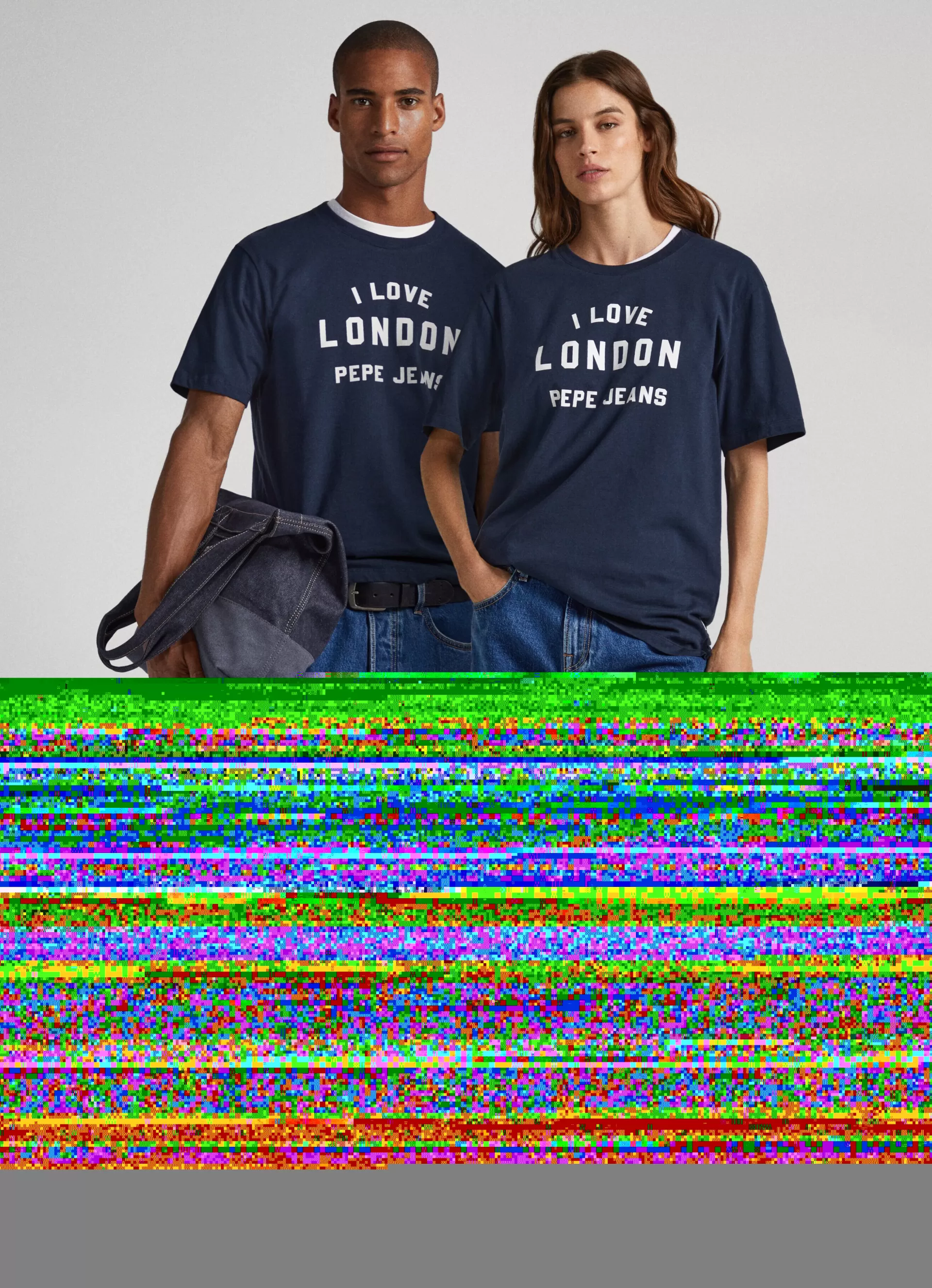 T-shirts*Women | Men Pepe Jeans UNISEX I LOVE LONDON PRINTED T-SHIRT Dulwich Blue