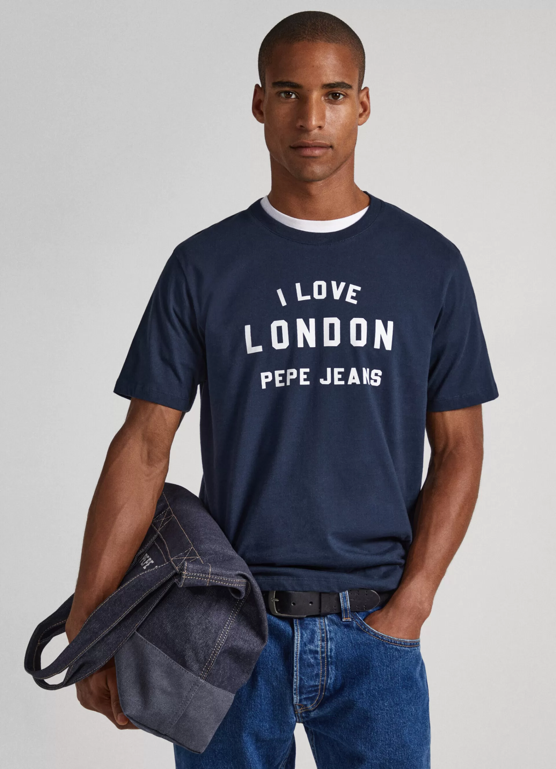 T-shirts*Women | Men Pepe Jeans UNISEX I LOVE LONDON PRINTED T-SHIRT Dulwich Blue