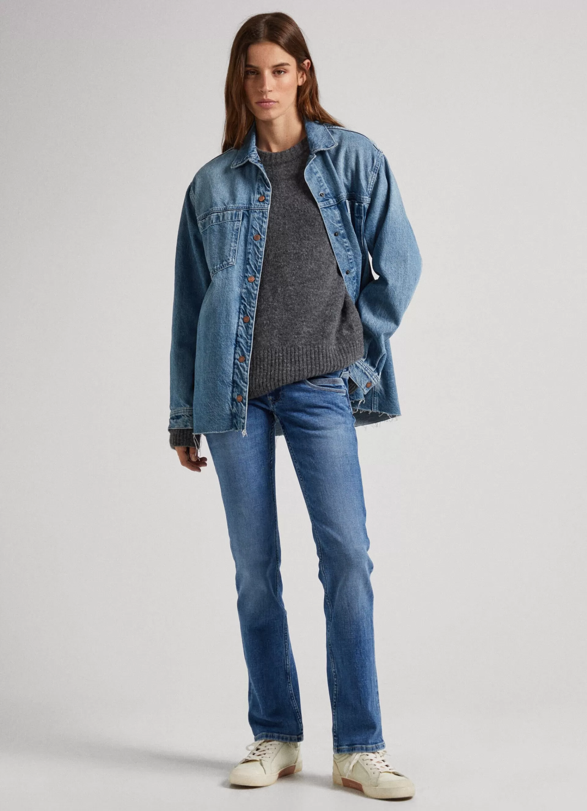 Straight | Jeans*Women Pepe Jeans VENUS REGULAR FIT LOW-RISE JEANS Denim