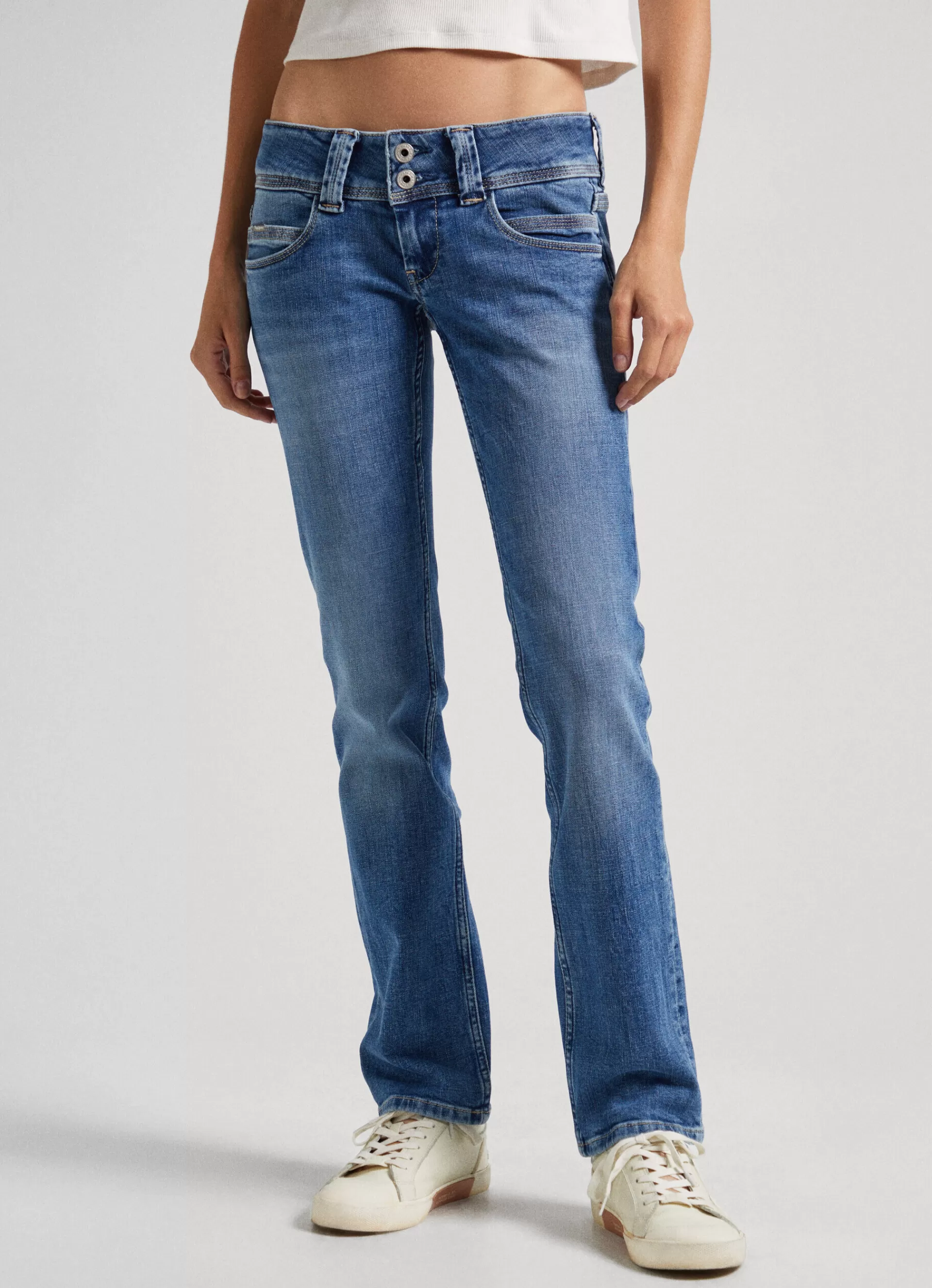 Straight | Jeans*Women Pepe Jeans VENUS REGULAR FIT LOW-RISE JEANS Denim