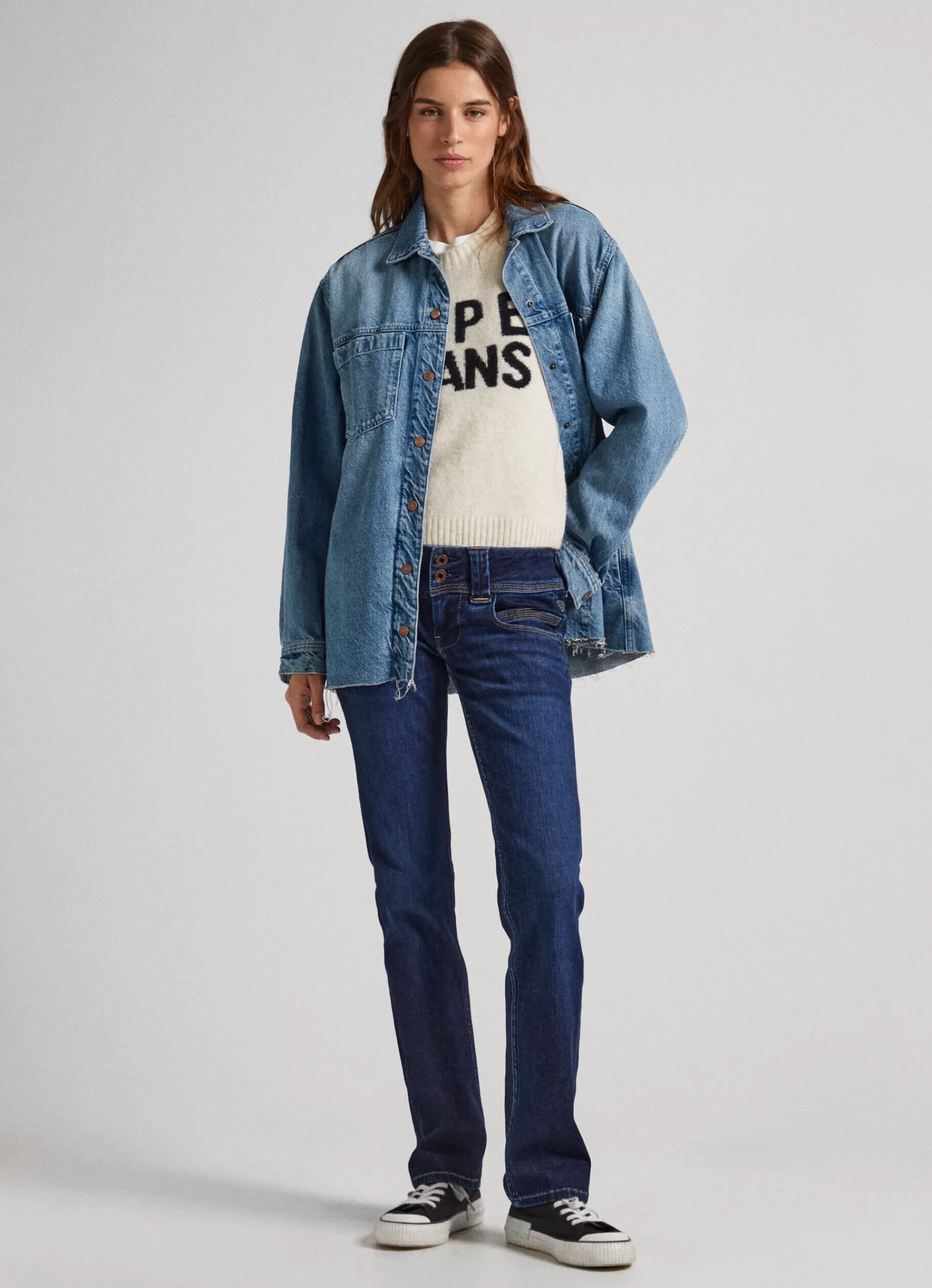 Straight | Jeans*Women Pepe Jeans VENUS REGULAR FIT LOW-RISE JEANS Denim