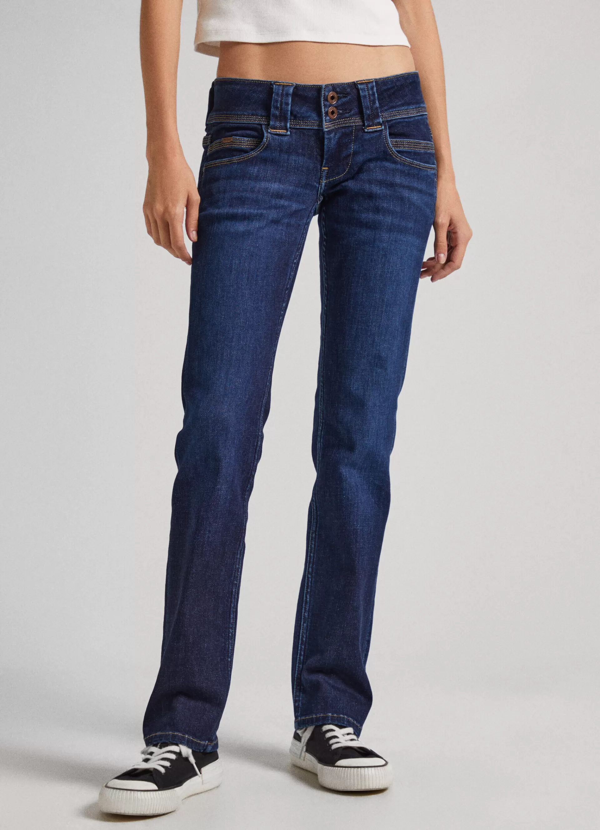 Straight | Jeans*Women Pepe Jeans VENUS REGULAR FIT LOW-RISE JEANS Denim