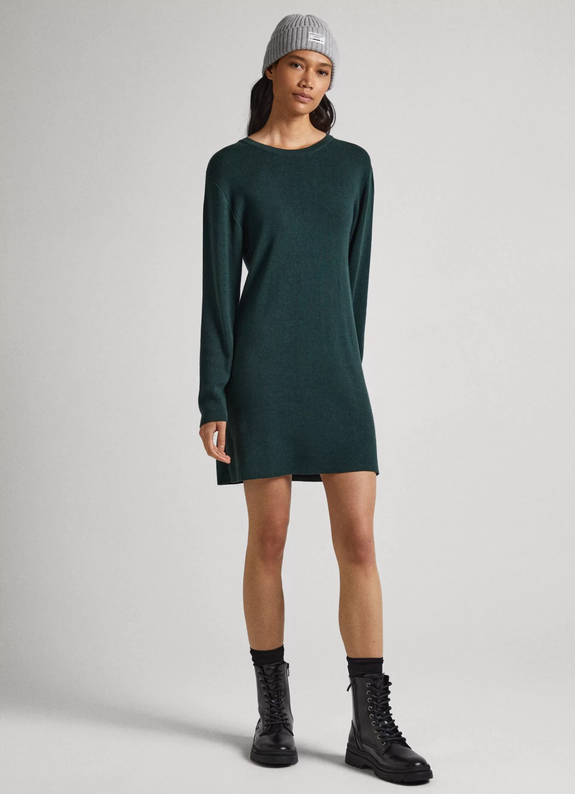 Dresses & Jumpsuits | Knitwear*Women Pepe Jeans V-NECK TENCEL DRESS Regent Green