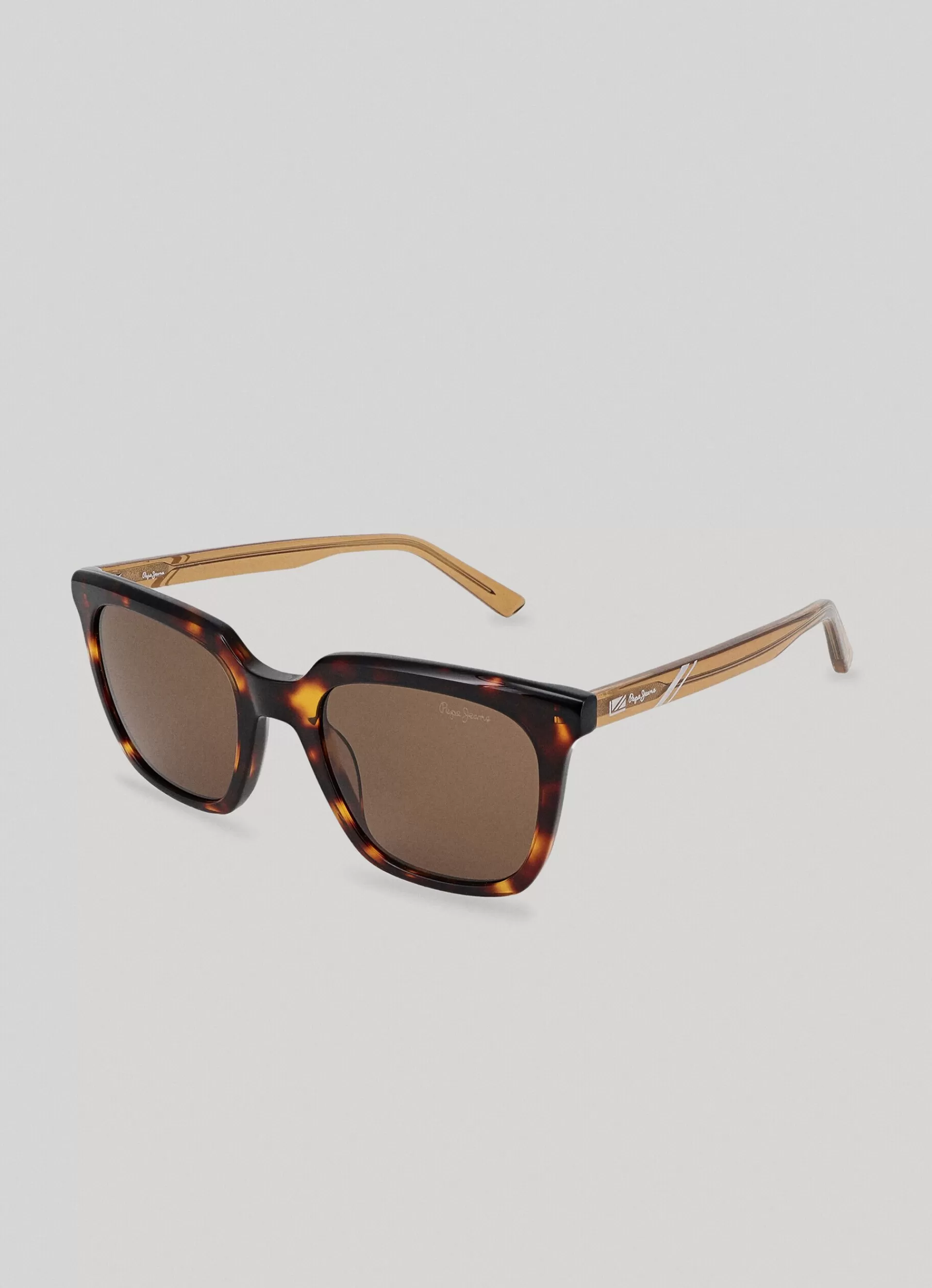 Sunglasses*Women Pepe Jeans WAYFARER SUNGLASSES Gold Yellow