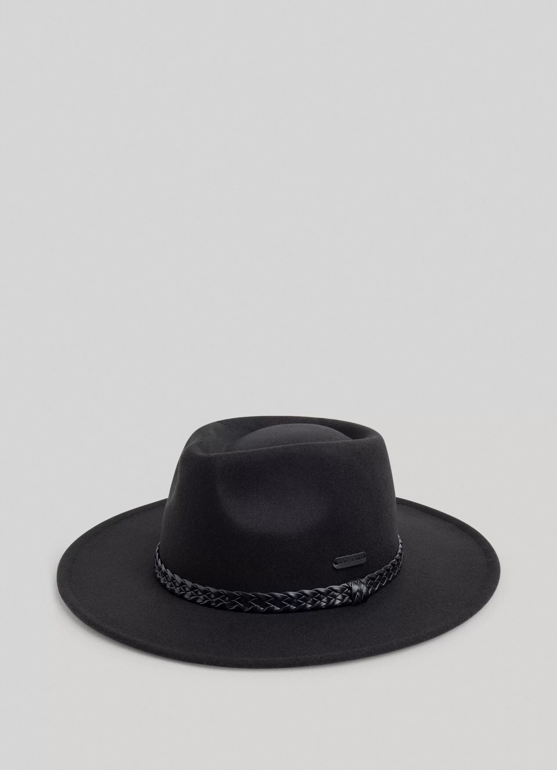 Hats & Caps*Women | Men Pepe Jeans WIDE-BRIMMED FELT HAT Black