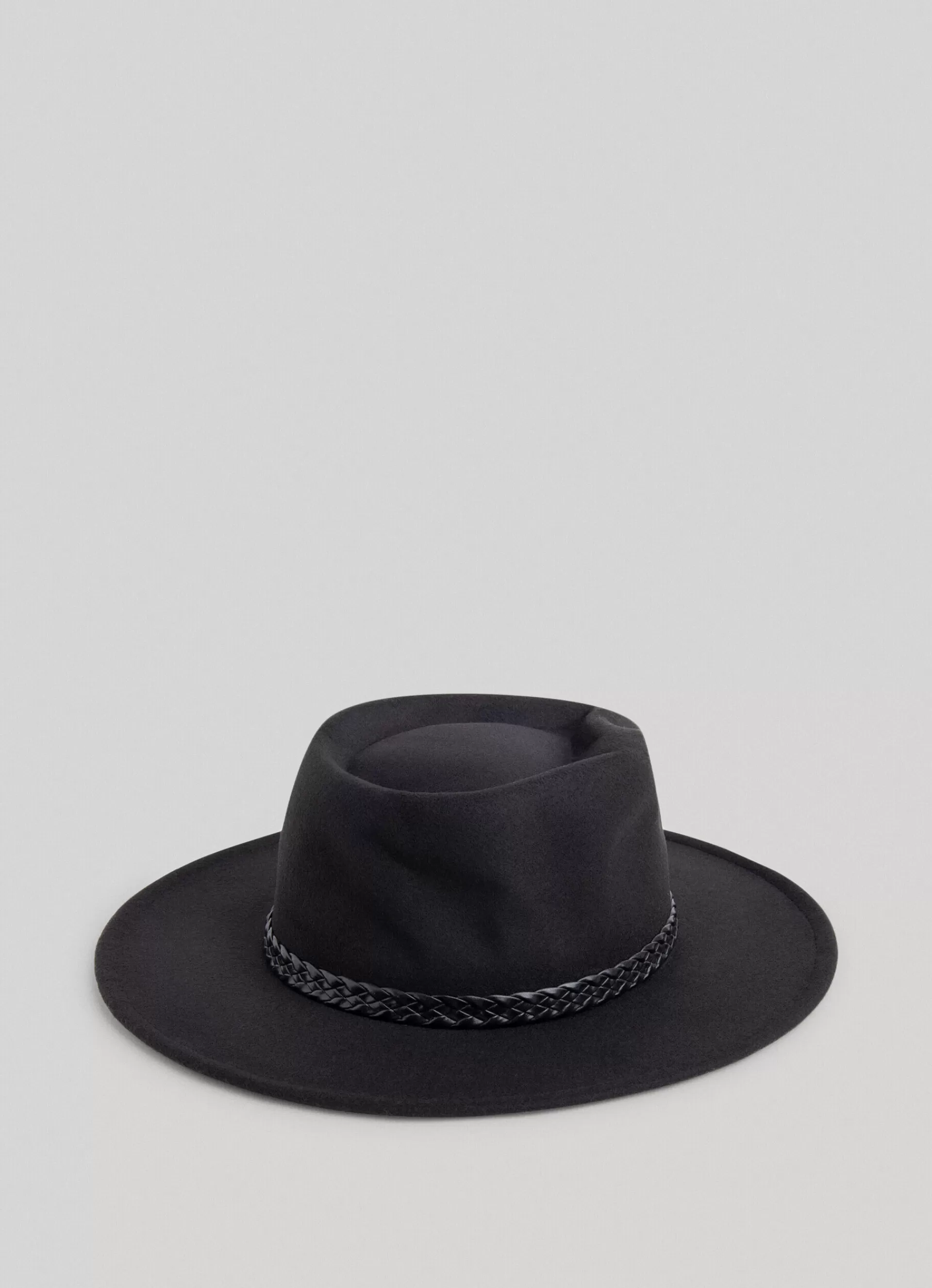 Hats & Caps*Women | Men Pepe Jeans WIDE-BRIMMED FELT HAT Black