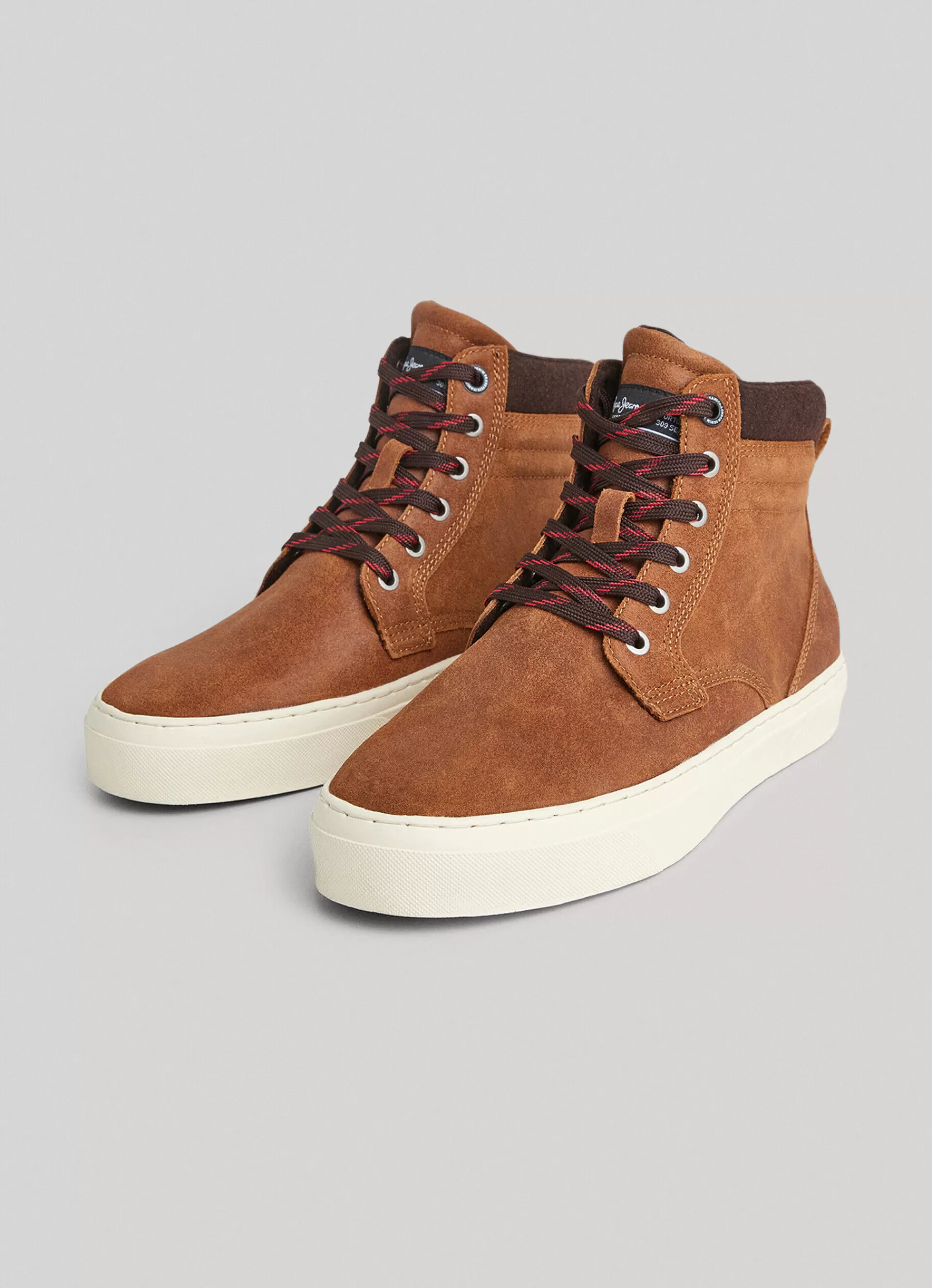 Sneakers*Men Pepe Jeans YOGI BOOT Cognac Brown